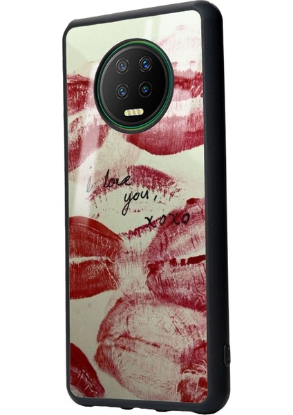 Infinix Note 7 I Love You Tasarımlı Glossy Telefon Kılıfı