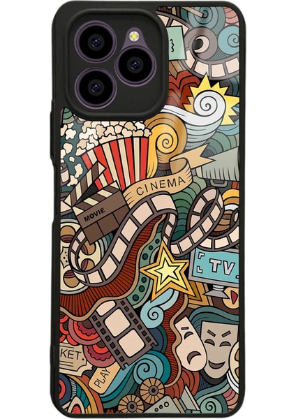 Omix X6 Retro Cinema Tasarımlı Glossy Telefon Kılıfı