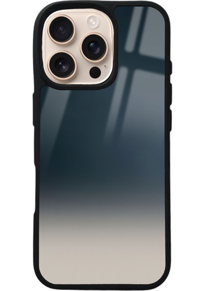 iPhone 16 Pro Mavi Geçiş Tasarımlı Glossy Telefon Kılıfı