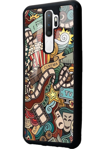 Oppo A5 (2020) Retro Cinema Tasarımlı Glossy Telefon Kılıfı fiyatları