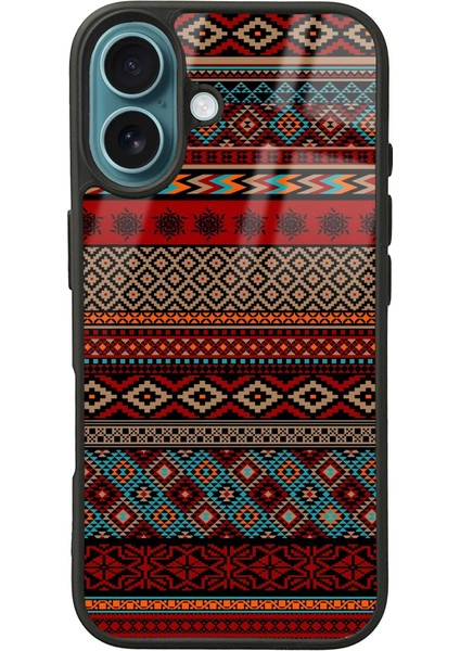 iPhone 16 Motif Tasarımlı Glossy Telefon Kılıfı