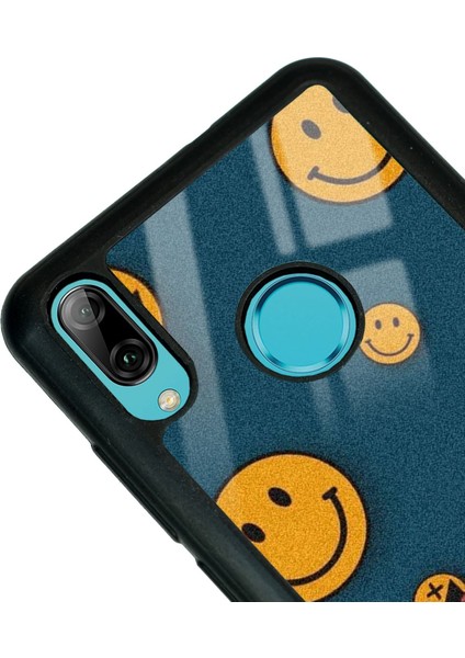 Huawei P20 Lite Retro Emoji Tasarımlı Glossy Telefon Kılıfı modelleri