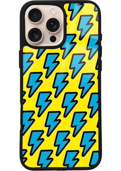iPhone 16 Pro Max Yellow Flash Tasarımlı Glossy Telefon Kılıfı