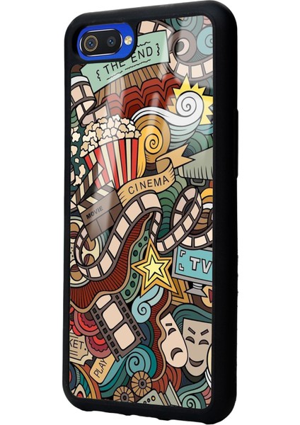 Oppo Real Me C2 Retro Cinema Tasarımlı Glossy Telefon Kılıfı fiyatları