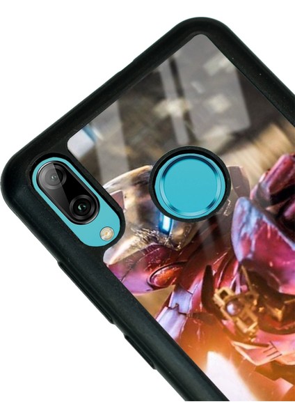 Huawei Y7 (2019) Iron Man Tasarımlı Glossy Telefon Kılıfı