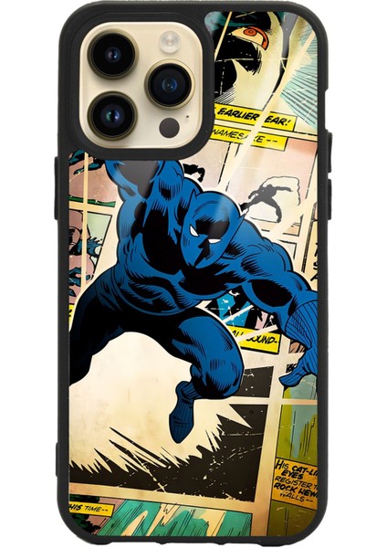 iPhone 14 Pro Black Panther Kara Panter Tasarımlı Lansman Glossy Telefon Kılıfı