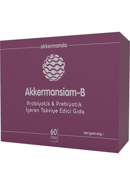 -B Akkermansia Muciniphila İçeren Takviye Edici Gıda 60 Saşe