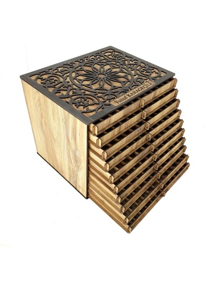 Edessa Çekmeceli Tesbih Kutusu 10 Katlı Tespih Kutusu