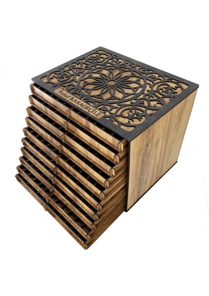 Edessa Çekmeceli Tesbih Kutusu 10 Katlı Tespih Kutusu modelleri