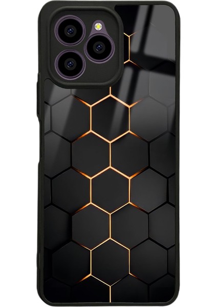 Omix X6 Yellow Carbon Tasarımlı Glossy Telefon Kılıfı