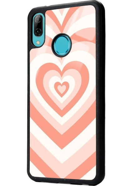 Huawei P20 Lite Orange Heart Tasarımlı Glossy Telefon Kılıfı fiyatları