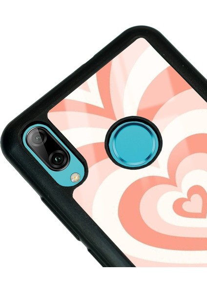 Huawei P20 Lite Orange Heart Tasarımlı Glossy Telefon Kılıfı modelleri