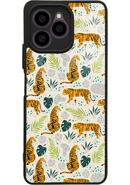 Omix X6 Kaplan Art Tasarımlı Glossy Telefon Kılıfı