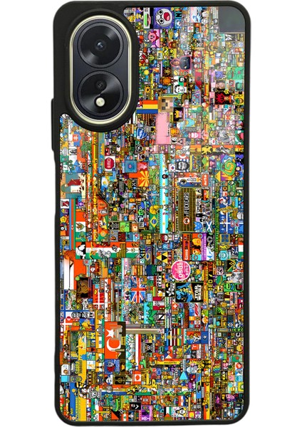 Oppo A38 R/place Hatıra Tasarımlı Glossy Telefon Kılıfı