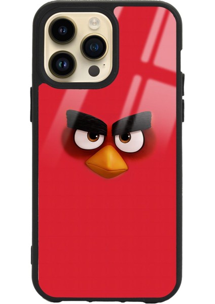 iPhone 14 Pro Red Angry Birds Tasarımlı Lansman Glossy Telefon Kılıfı