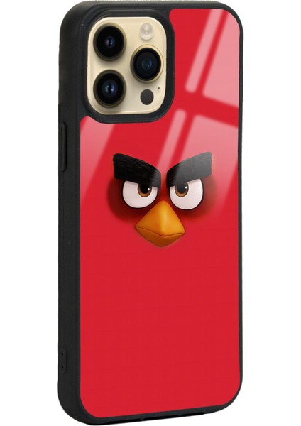 iPhone 14 Pro Red Angry Birds Tasarımlı Lansman Glossy Telefon Kılıfı