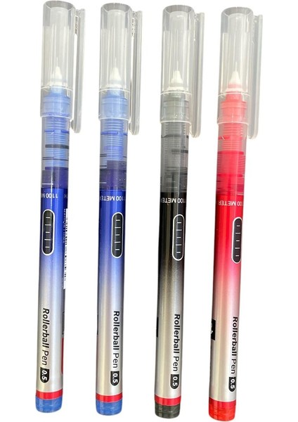 Creators Rollerball 0,5 Iğne Uçlu Kalem 2 Mavi & 1 Siyah & 1 Kırmızı 4'lü Set