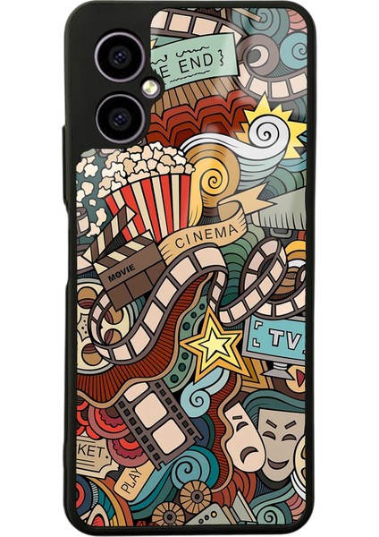 Omix X3 Retro Cinema Tasarımlı Glossy Telefon Kılıfı