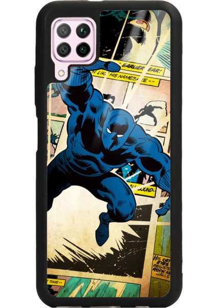 Huawei P40 Lite Black Panther Kara Panter Tasarımlı Glossy Telefon Kılıfı