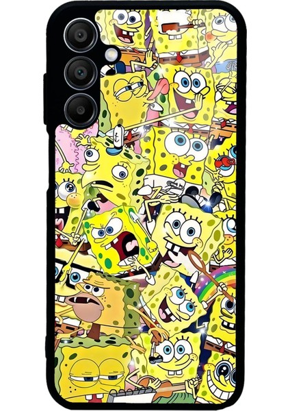 Samsung A15 Sünger Bob Tasarımlı Glossy Telefon Kılıfı