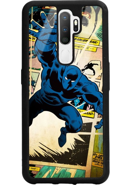 Oppo A5 (2020) Black Panther Kara Panter Tasarımlı Glossy Telefon Kılıfı