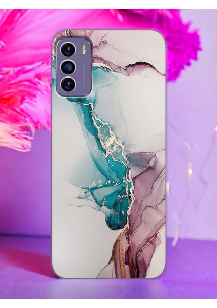 Reeder S19 Max Pro S Duman Mermer Tasarımlı Şeffaf Telefon Kılıfı