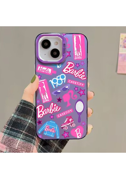 Apple iPhone 14 Barbie Yumuşak Silikon Tam Koruma Şık Tasarım Telefon Kılıfı