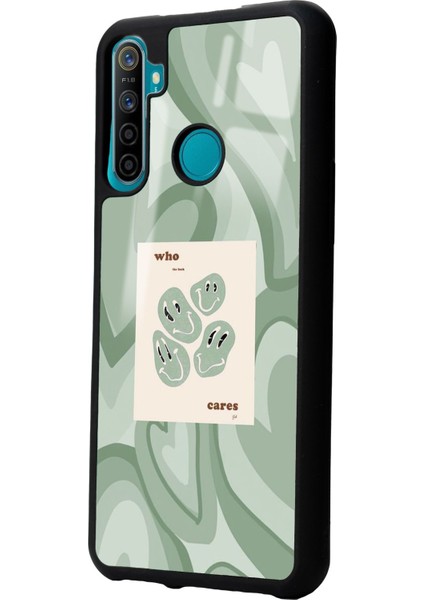 Oppo Realme C3 5i Who Cares Green Tasarımlı Glossy Telefon Kılıfı