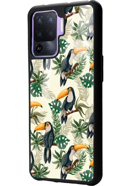 Oppo RENO5LITE Tukan Kuşu Tasarımlı Glossy Telefon Kılıfı