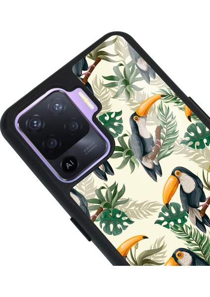 Oppo RENO5LITE Tukan Kuşu Tasarımlı Glossy Telefon Kılıfı