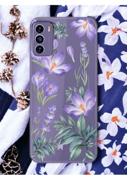 Reeder S19 Max Pro S Kış Çiçeği Tasarımlı Şeffaf Telefon Kılıfı
