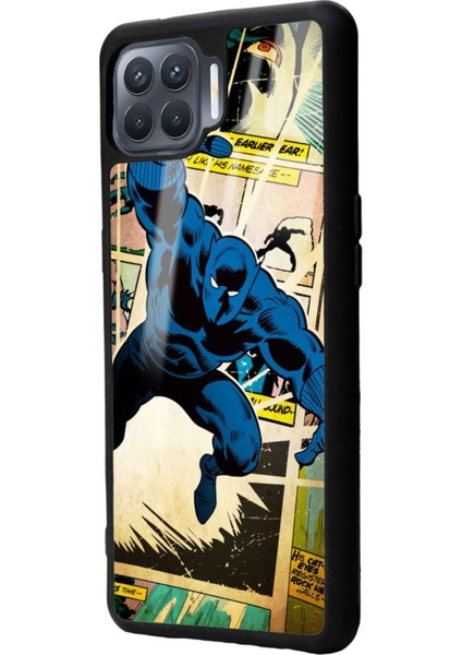 Oppo Reno 4 Lite Black Panther Kara Panter Tasarımlı Glossy Telefon Kılıfı