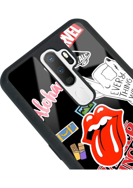 Oppo A5 (2020) Sticker Tasarımlı Glossy Telefon Kılıfı