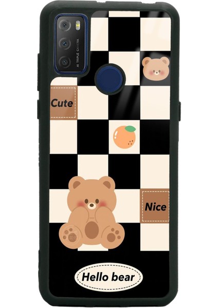 Tcl 20E Hello Bear Tasarımlı Glossy Telefon Kılıfı