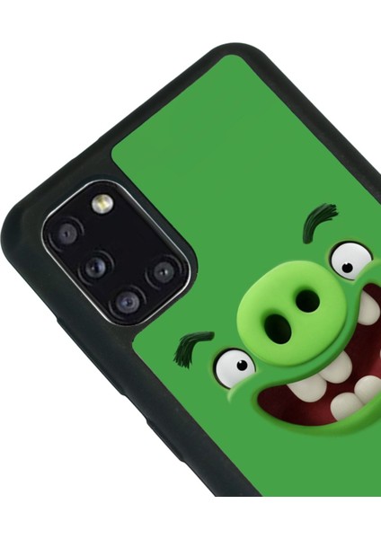 Samsung A31 Green Angry Birds Tasarımlı Glossy Telefon Kılıfı modelleri