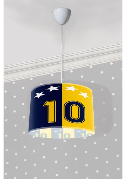 Taraftar Sarı Lacivert Çocuk Odası Sarkıt Avize