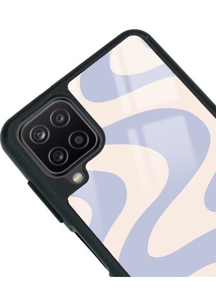 Samsung A12 Wave Efect Tasarımlı Glossy Telefon Kılıfı modelleri