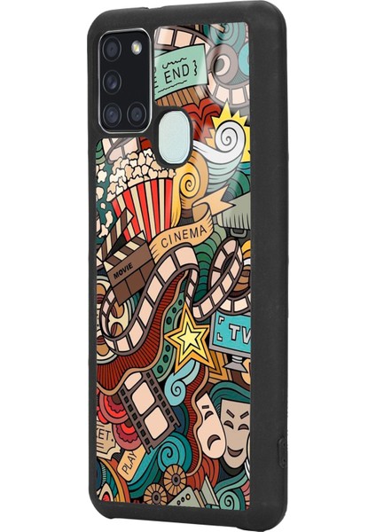 Samsung A21S Retro Cinema Tasarımlı Glossy Telefon Kılıfı fiyatları