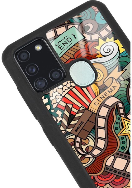 Samsung A21S Retro Cinema Tasarımlı Glossy Telefon Kılıfı modelleri