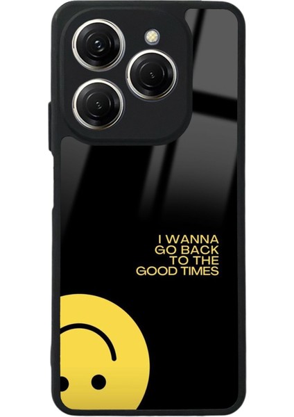 Tecno Spark 20 Pro I Wanna Go Back Tasarımlı Glossy Telefon Kılıfı