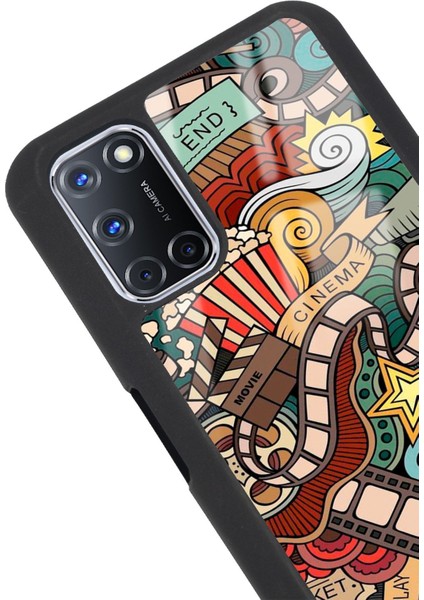 Oppo A72 Retro Cinema Tasarımlı Glossy Telefon Kılıfı modelleri