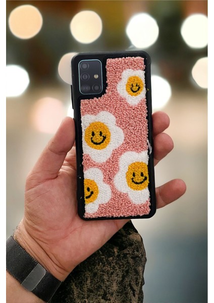 Samsung A51 Smile Flowers Tasarımlı Punch Telefon Kılıfı