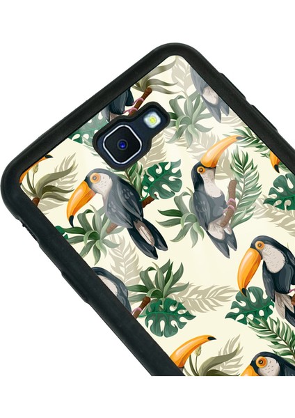 Samsung J7 Prime Tukan Kuşu Tasarımlı Glossy Telefon Kılıfı
