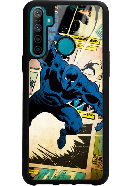 Oppo Realme 5i Black Panther Kara Panter Tasarımlı Glossy Telefon Kılıfı