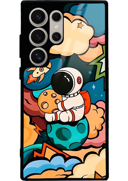 Samsung S24 Ultra Baby Astronaut Tasarımlı Glossy Telefon Kılıfı