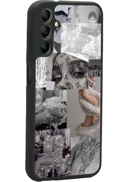 Samsung A24 Silver Sticker Tasarımlı Glossy Telefon Kılıfı fiyatları
