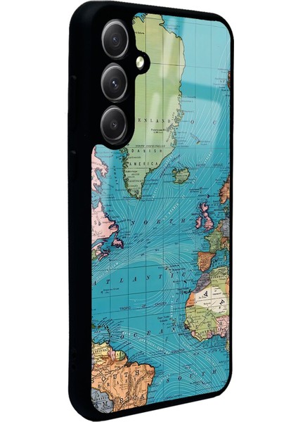 Samsung A35 Atlantic Map Tasarımlı Glossy Telefon Kılıfı fiyatları