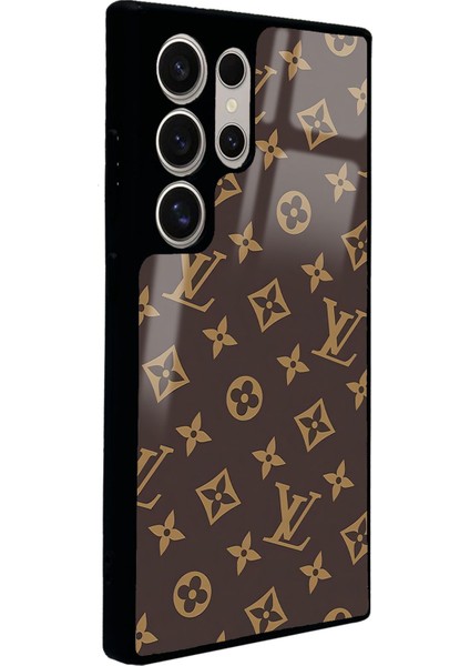 Samsung S24 Ultra Kahverengi Lv Tasarımlı Glossy Telefon Kılıfı fiyatları