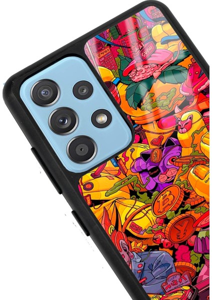 Samsung A52 Retro Coin Tasarımlı Glossy Telefon Kılıfı