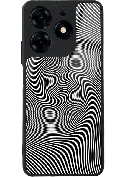 Tecno Spark 10 Pro Triptrance Wave Tasarımlı Glossy Telefon Kılıfı